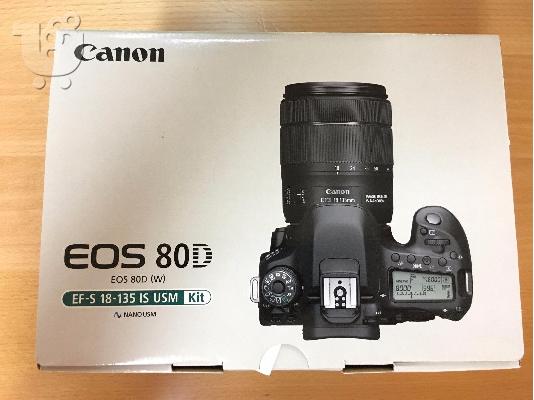 PoulaTo: Ψηφιακή φωτογραφική μηχανή SLR Canon EOS 80D w / 18-135mm